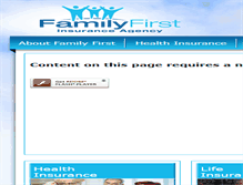 Tablet Screenshot of familyfirstagency.com